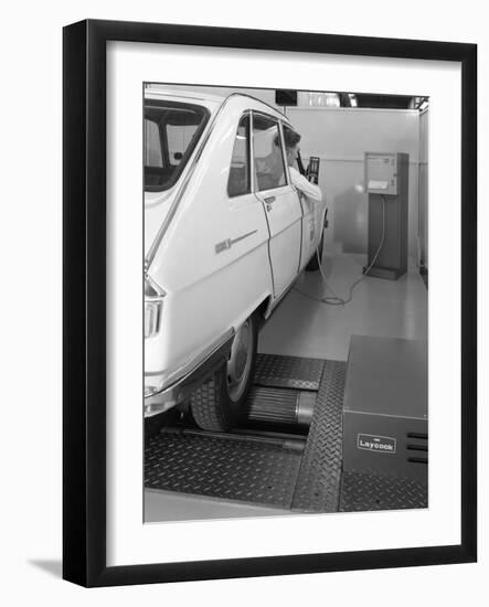 Renault 16 Tl Automatic on a Laycock Brake Testing Machine, Sheffield, 1972-Michael Walters-Framed Photographic Print