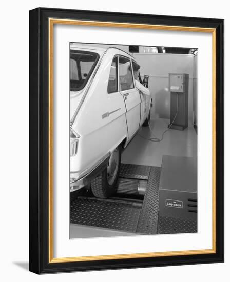 Renault 16 Tl Automatic on a Laycock Brake Testing Machine, Sheffield, 1972-Michael Walters-Framed Photographic Print