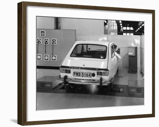 Renault 16 Tl Automatic on a Laycock Brake Testing Machine, Sheffield, 1972-Michael Walters-Framed Photographic Print