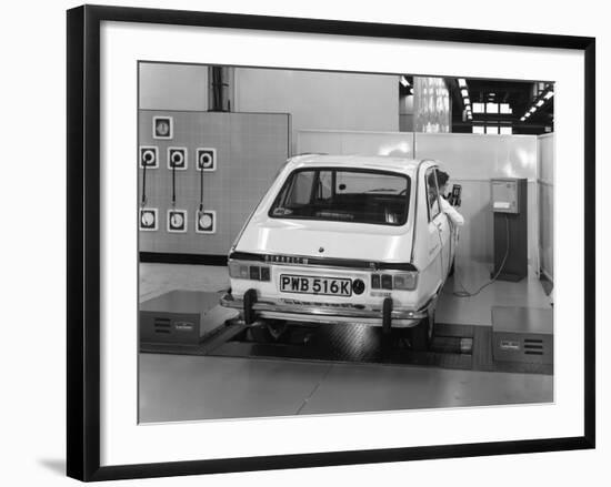 Renault 16 Tl Automatic on a Laycock Brake Testing Machine, Sheffield, 1972-Michael Walters-Framed Photographic Print