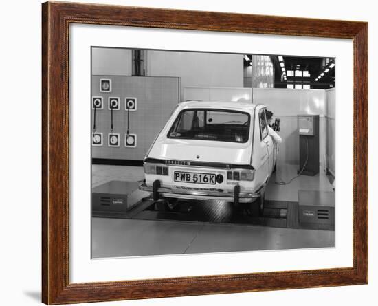 Renault 16 Tl Automatic on a Laycock Brake Testing Machine, Sheffield, 1972-Michael Walters-Framed Photographic Print