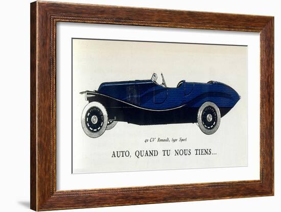 Renault 40Cv Sport-null-Framed Art Print