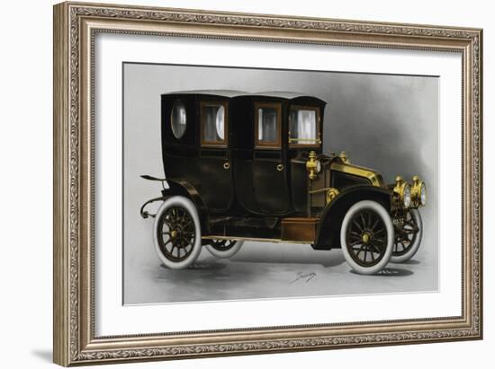 Renault Ax Twin Coupe' Limousine, from 1911 Renault Catalog, France, 20th Century-null-Framed Giclee Print