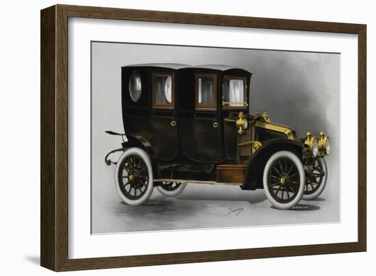 Renault Ax Twin Coupe' Limousine, from 1911 Renault Catalog, France, 20th Century-null-Framed Giclee Print