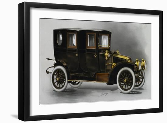 Renault Ax Twin Coupe' Limousine, from 1911 Renault Catalog, France, 20th Century-null-Framed Giclee Print