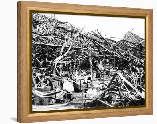 Renault Factory Destroyed by Allied Bombing, Sevres, Near Paris, 1940-1944-null-Framed Premier Image Canvas