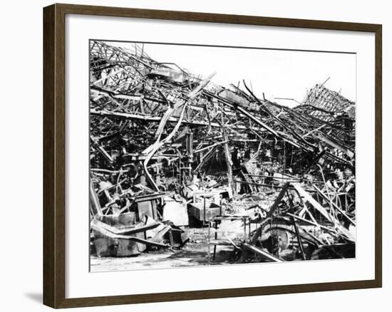 Renault Factory Destroyed by Allied Bombing, Sevres, Near Paris, 1940-1944-null-Framed Photographic Print