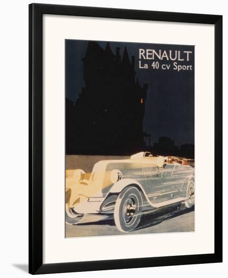 Renault La 40 Cv Sport-null-Framed Art Print