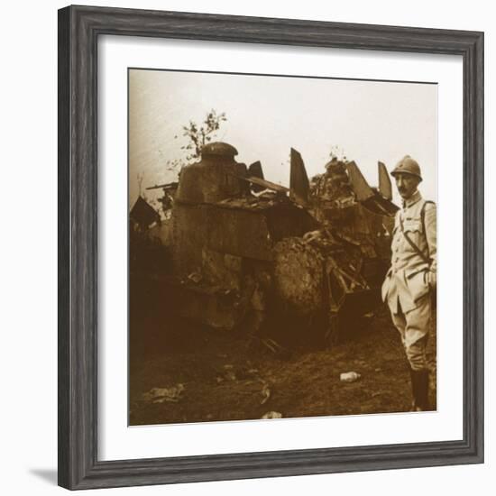 Renault tank, c1914-c1918-Unknown-Framed Photographic Print