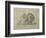 Rencontre de cavaliers maures-Eugene Delacroix-Framed Premium Giclee Print