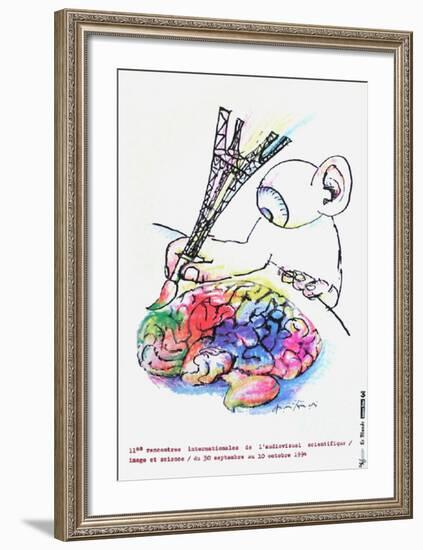 Rencontres Int. De L'Audiovisuel Scientifique-André François-Framed Collectable Print