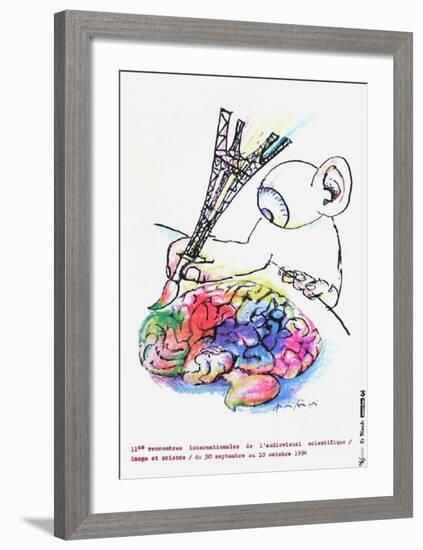 Rencontres Int. De L'Audiovisuel Scientifique-André François-Framed Collectable Print