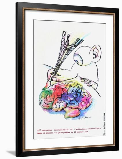 Rencontres Int. De L'Audiovisuel Scientifique-André François-Framed Collectable Print