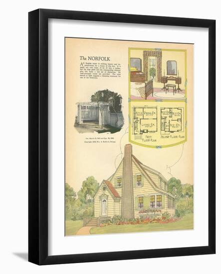 Rendering of American Home-null-Framed Art Print