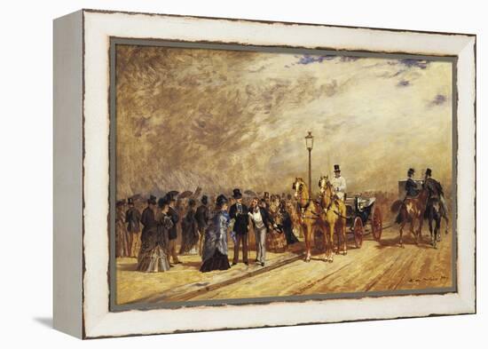 Rendez-Vous in the Bois De Boulogne-Auguste de Molin-Framed Premier Image Canvas