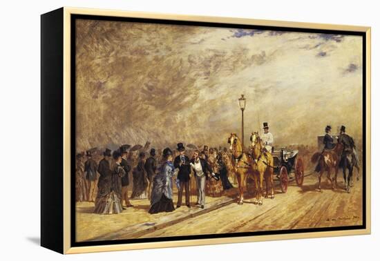 Rendez-Vous in the Bois De Boulogne-Auguste de Molin-Framed Premier Image Canvas