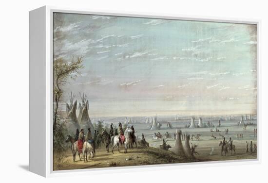 Rendezvous, 1837-Alfred Jacob Miller-Framed Premier Image Canvas