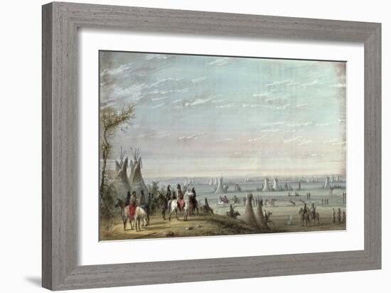 Rendezvous, 1837-Alfred Jacob Miller-Framed Giclee Print