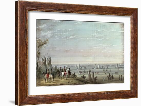 Rendezvous, 1837-Alfred Jacob Miller-Framed Giclee Print