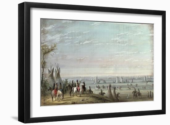 Rendezvous, 1837-Alfred Jacob Miller-Framed Giclee Print