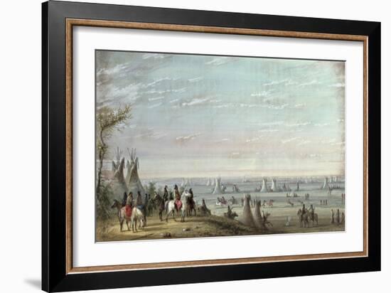 Rendezvous, 1837-Alfred Jacob Miller-Framed Giclee Print