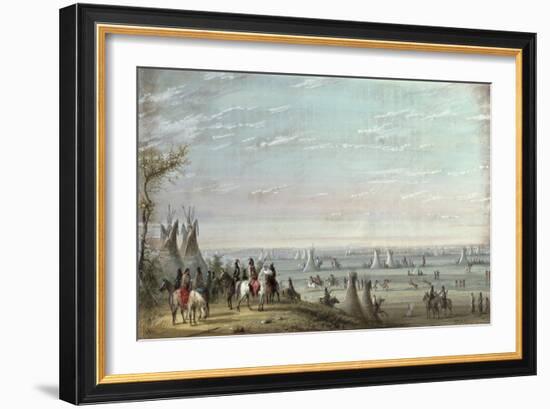 Rendezvous, 1837-Alfred Jacob Miller-Framed Giclee Print