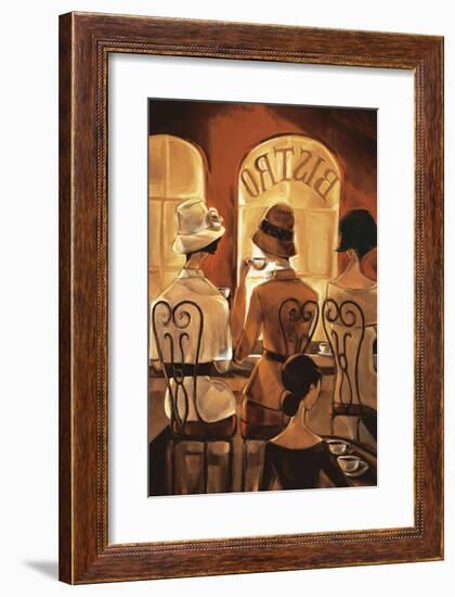 Rendezvous au Bistro-Trish Biddle-Framed Giclee Print