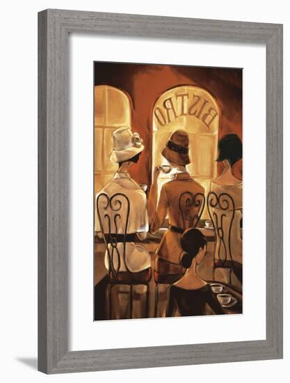 Rendezvous au Bistro-Trish Biddle-Framed Giclee Print