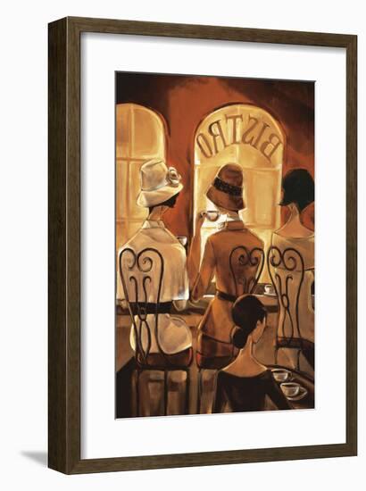 Rendezvous au Bistro-Trish Biddle-Framed Giclee Print