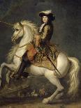 Louis XIV à cheval, roi de France et de Navarre (1638-1715)-René Antoine Houasse-Giclee Print