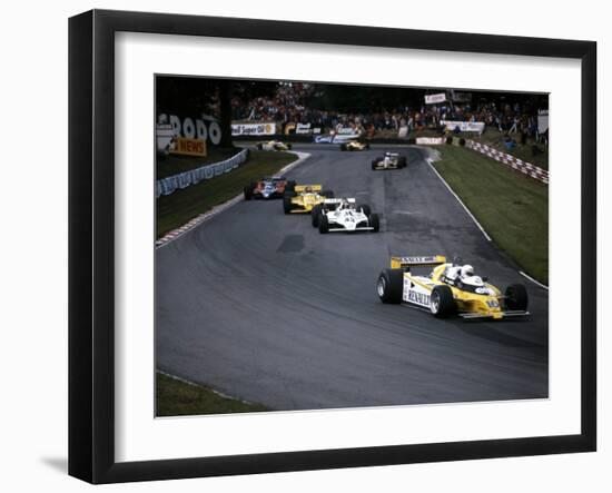 Rene Arnoux in the British Grand Prix, Brands Hatch, 1980-null-Framed Photographic Print