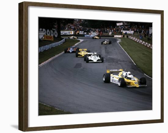 Rene Arnoux in the British Grand Prix, Brands Hatch, 1980-null-Framed Photographic Print