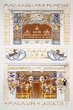 Two Shop-Front Designs: a Perfume Seller's and a Toyshop, C.1880-95 (Colour Litho)-Rene Binet-Giclee Print