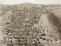 View of Part of the Town of Timbuktu from a Hill, Illustration from 'Journal D'un Voyage a Tombouct-Rene Caillie-Framed Premier Image Canvas