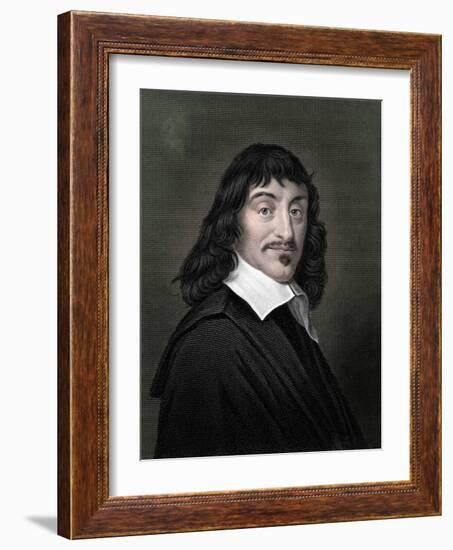 Rene Descartes, French philosopher and mathematician, 1835-Unknown-Framed Giclee Print