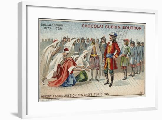 Rene Duguay-Trouin Accepting the Surrender of Tunisian Chiefs-null-Framed Giclee Print