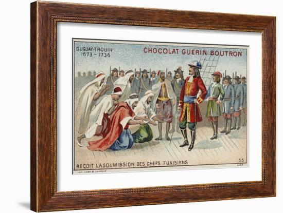 Rene Duguay-Trouin Accepting the Surrender of Tunisian Chiefs-null-Framed Giclee Print