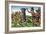 Rene Goulaine De Laudonniere (circa 1529-82) and Chief Athore in Front of Ribault's Column-Jacques Le Moyne-Framed Giclee Print