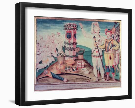 Rene Goulaine De Laudonniere-Jacques Le Moyne-Framed Giclee Print