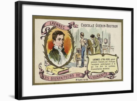 Rene Laennec, French Doctor and Inventor of the Stethoscope-null-Framed Giclee Print
