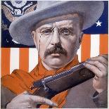 Theodore Roosevelt 26th American President: a Satirical View-Rene Lelong-Framed Premier Image Canvas