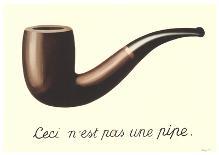 La Trahison des Images (Mini With Border)-Rene Magritte-Framed Art Print