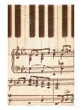 Rhapsodic Notes over Piano-Rene Stein-Art Print
