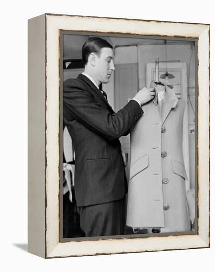 Rene, the Head Tailor, Hemming a Dress Jacket-John Phillips-Framed Premier Image Canvas