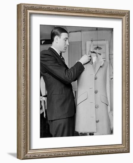 Rene, the Head Tailor, Hemming a Dress Jacket-John Phillips-Framed Photographic Print