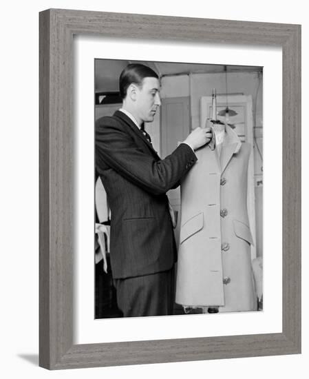 Rene, the Head Tailor, Hemming a Dress Jacket-John Phillips-Framed Photographic Print