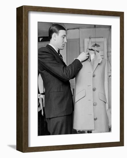 Rene, the Head Tailor, Hemming a Dress Jacket-John Phillips-Framed Photographic Print