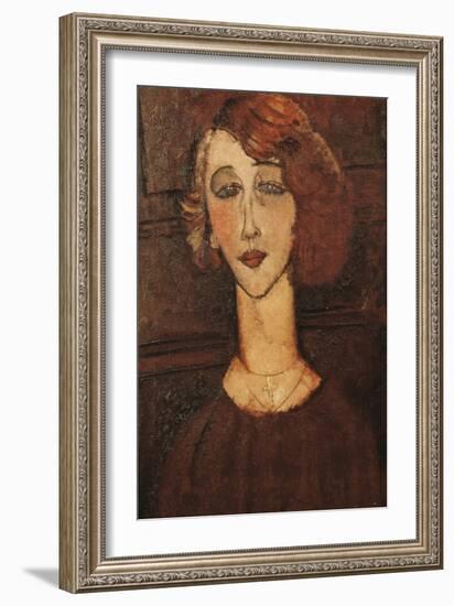 Renée-Amedeo Modigliani-Framed Art Print