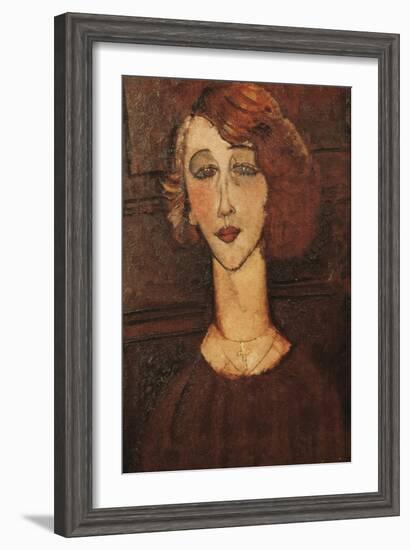 Renée-Amedeo Modigliani-Framed Art Print