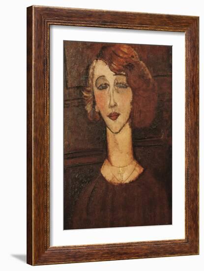 Renée-Amedeo Modigliani-Framed Art Print